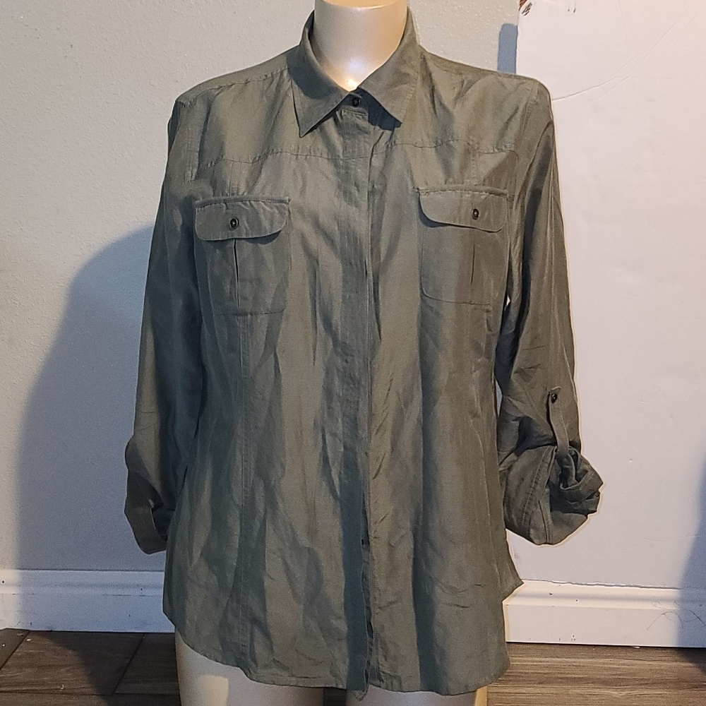 Chicos long sleeve button-down
